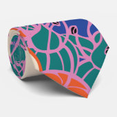 Cravate Motif moderne Bud & Flower Bold (Roulé)