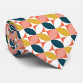 Cravate Motif moderne de feuille de la moitié du siècle (Roulé)