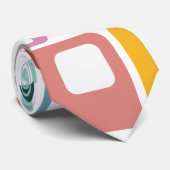 Cravate Motif moderne du milieu du siècle (Roulé)