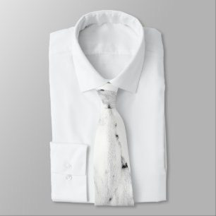 Cravate Motif moderne en marbre blanc gris noir
