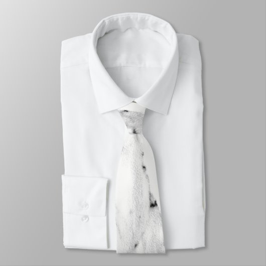Cravate Motif moderne en marbre blanc gris noir (Attaché)