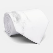 Cravate Motif moderne en marbre blanc gris noir (Roulé)