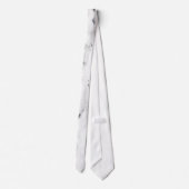 Cravate Motif moderne en marbre blanc gris noir (Dos)