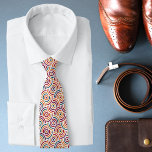 Cravate Motif moderne géométrique coloré<br><div class="desc">La Cravate Motif moderne et colorée est décorée dans un style moderne et élégant,  dans des tons d'automne,  avec un motif moderne et coloré. Parfait pour les mariages,  les groomsmen,  Fête des pères,  cadeau d'anniversaire pour papa ou grand-père et plus. Conçu par ©Evco Studio www.zazzle.com/store/evcostudio</div>