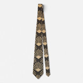 Cravate Motif moderne Golden Gatsby (Devant)