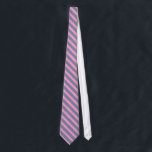 Cravate Motif moderne rose et gris bleu<br><div class="desc">Elégant sobre design moderne et simple large rayures,  bleu-gris et rose</div>