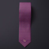 Cravate Motif Monogram Gold Chain Link