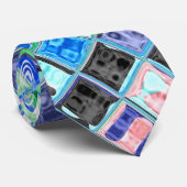 Cravate Motif mosaïque en verre tendu #15 (Roulé)