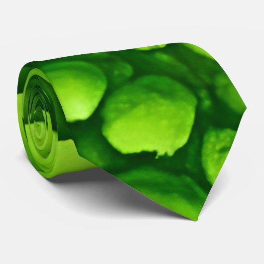 Cravate Motif Mossy Vert (Roulé)