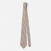 Cravate Motif Multi-Rayes Terreux Moderne (Devant)