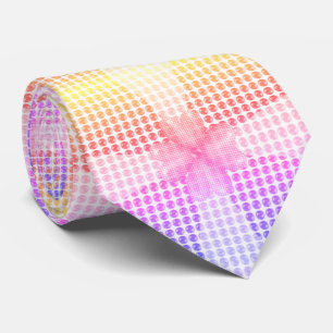 Cravate Motif multicoeur Pastel