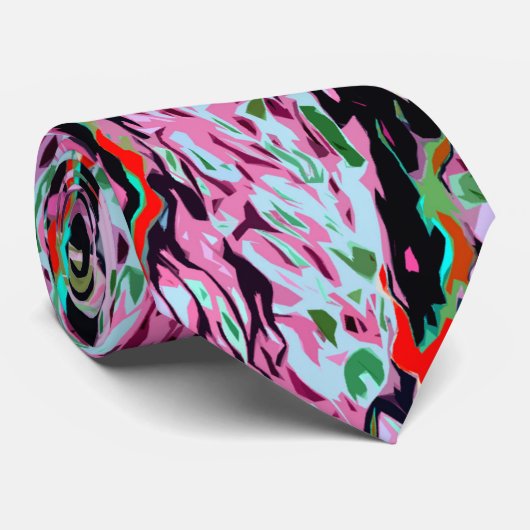 Cravate Motif multicolore (Roulé)