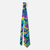 Cravate Motif multicolore (Dos)