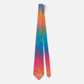 Cravate Motif multicolore coloré (Devant)