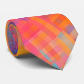 Cravate Motif multicolore coloré (Roulé)