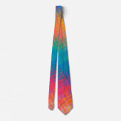 Cravate Motif multicolore coloré (Dos)