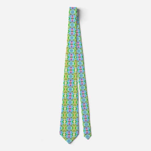 Cravate Motif multicolore coloré joyeux (Devant)