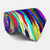 Cravate Motif multicolore de cristaux (Roulé)