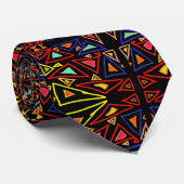 Cravate Motif multicolore de technologie extraterrestre gé (Roulé)
