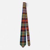 Cravate Motif multicolore Tartan (Devant)