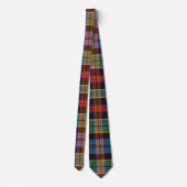 Cravate Motif multicolore Tartan (Dos)