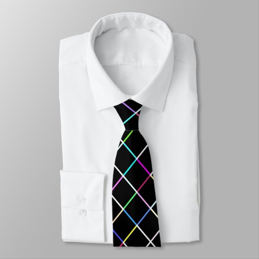 Cravate Motif multicouleur Carré (Attaché)