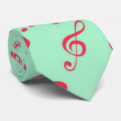 Cravate Motif musical (Roulé)