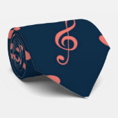 Cravate Motif musical (Roulé)