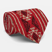 CRAVATE MOTIF MZEB AMAZIGH SYMBOLE DE BERBERBERBER STROPDAS (Opgerold)