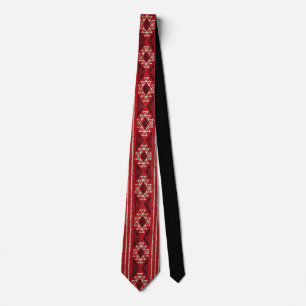 CRAVATE MOTIF MZEB AMAZIGH SYMBOLE DES BERBERES
