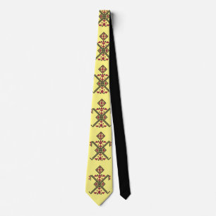 CRAVATE MOTIF MZEB AMAZIGH SYMBOLE DES BERBERES