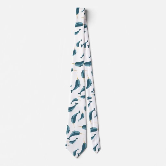 Cravate Motif Narwhal (Devant)