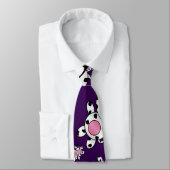 Cravate Motif nerd pourpre de vache (Attaché)