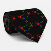 Cravate Motif neuronal (Roulé)