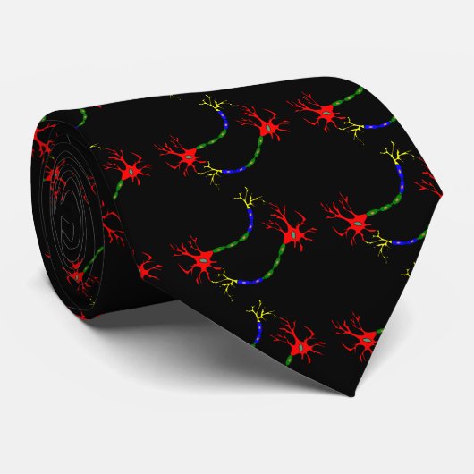 Cravate Motif neuronal (Roulé)