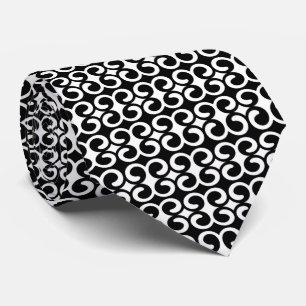 Cravate Motif noir et blanc