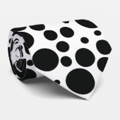 Cravate Motif noir et blanc (Roulé)