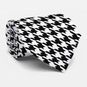 Cravate Motif noir et blanc classique (Roulé)