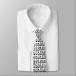 Cravate Motif noir et blanc de caravane originale<br><div class="desc">Cravate original avec des campeurs dans le motif de répétition.</div>