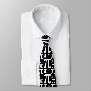 Cravate Motif noir et blanc de pi