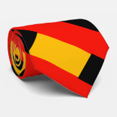 Cravate Motif noir et rouge (Roulé)