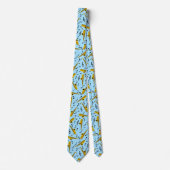 Cravate Motif note musique saxophone (Devant)