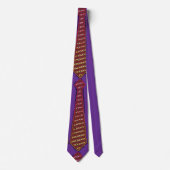 Cravate Motif Nouveauté Violet  (Devant)