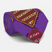 Cravate Motif Nouveauté Violet  (Roulé)