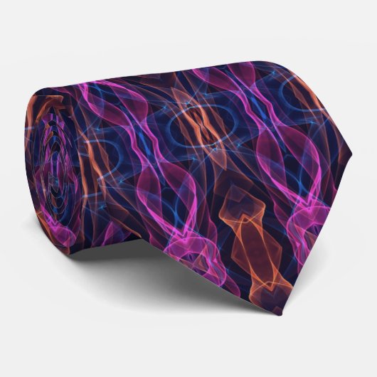 Cravate Motif numérique multicolore cool (Roulé)