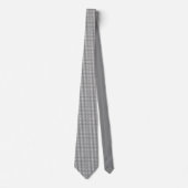 Cravate Motif octogone gris moderne (Devant)