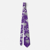 Cravate Motif octopus.b D Violet BG (Dos)