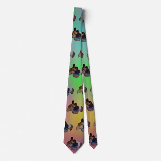 Cravate Motif Opal Guinea Pigs, (Devant)