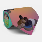 Cravate Motif Opal Guinea Pigs, (Roulé)