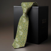 Cravate Motif Or Vert de William Morris Pimpernel